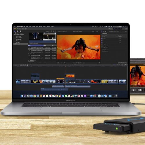 AJA PAK Dock Pro on desk