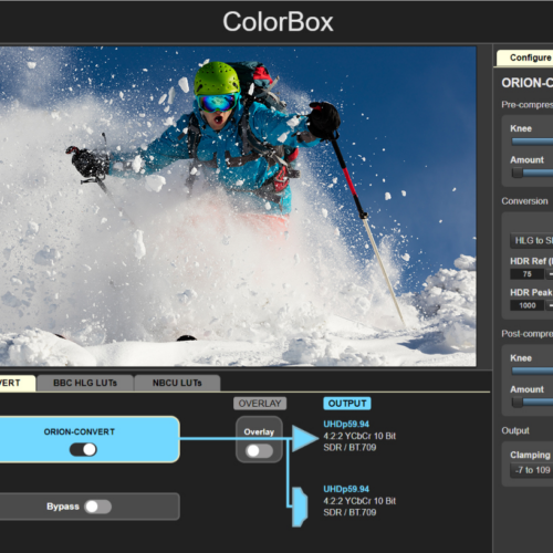 AJA ColorBox - ORION-CONVERT Pipeline