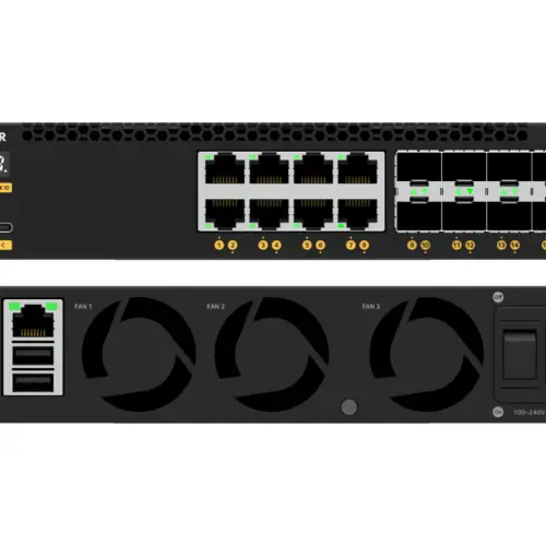 Netgear M4350-8X8F (XSM4316) - Front and Back