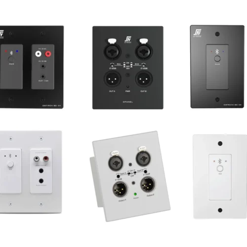 S-Track Dante Wall Plates - Black and White