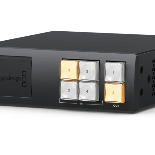 Blackmagic Videohub Mini 4x2 12G - Angle