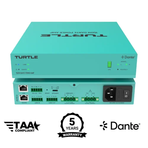 Turtle AV Dante 150W Power Amplifier