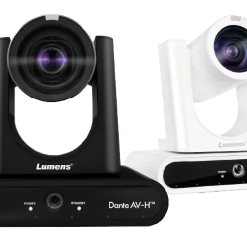 Lumens VC-TR60A Dante AV-H 4K Dual Lens Tracking PTZ Camera