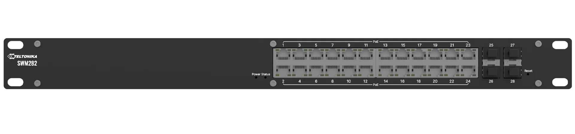 Teltonika SWM282 Managed Network Switch - Front Cropped