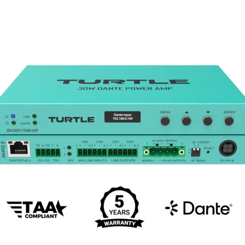 Turtle AV 30W Dante Power Amp