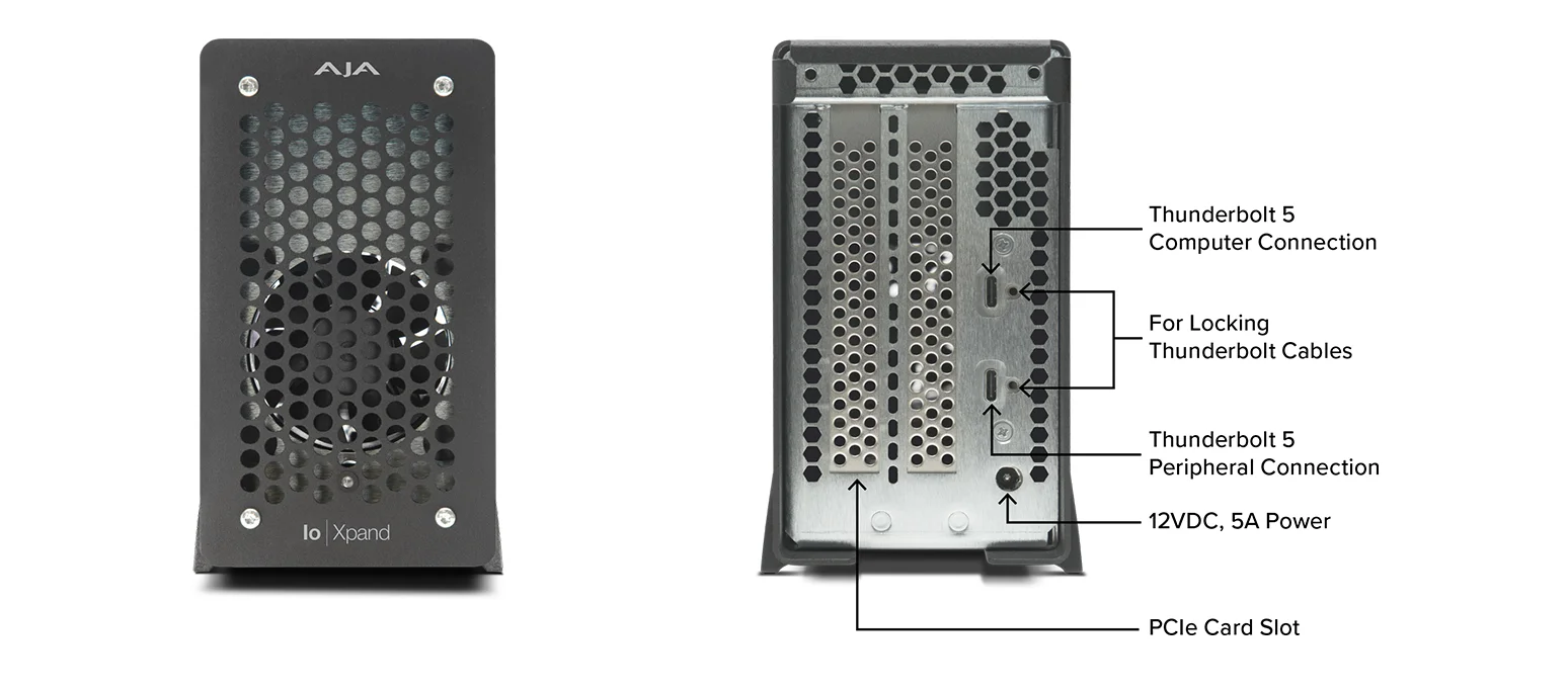 AJA Io Xpand - Front and Back