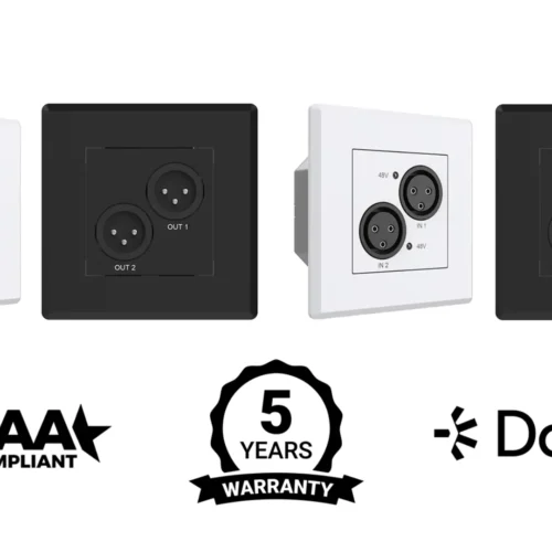 Turtle AV Dante XLR Wallplate - EU